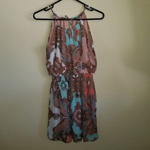 Spring Summer sleeveless dress, boho style | Sz M